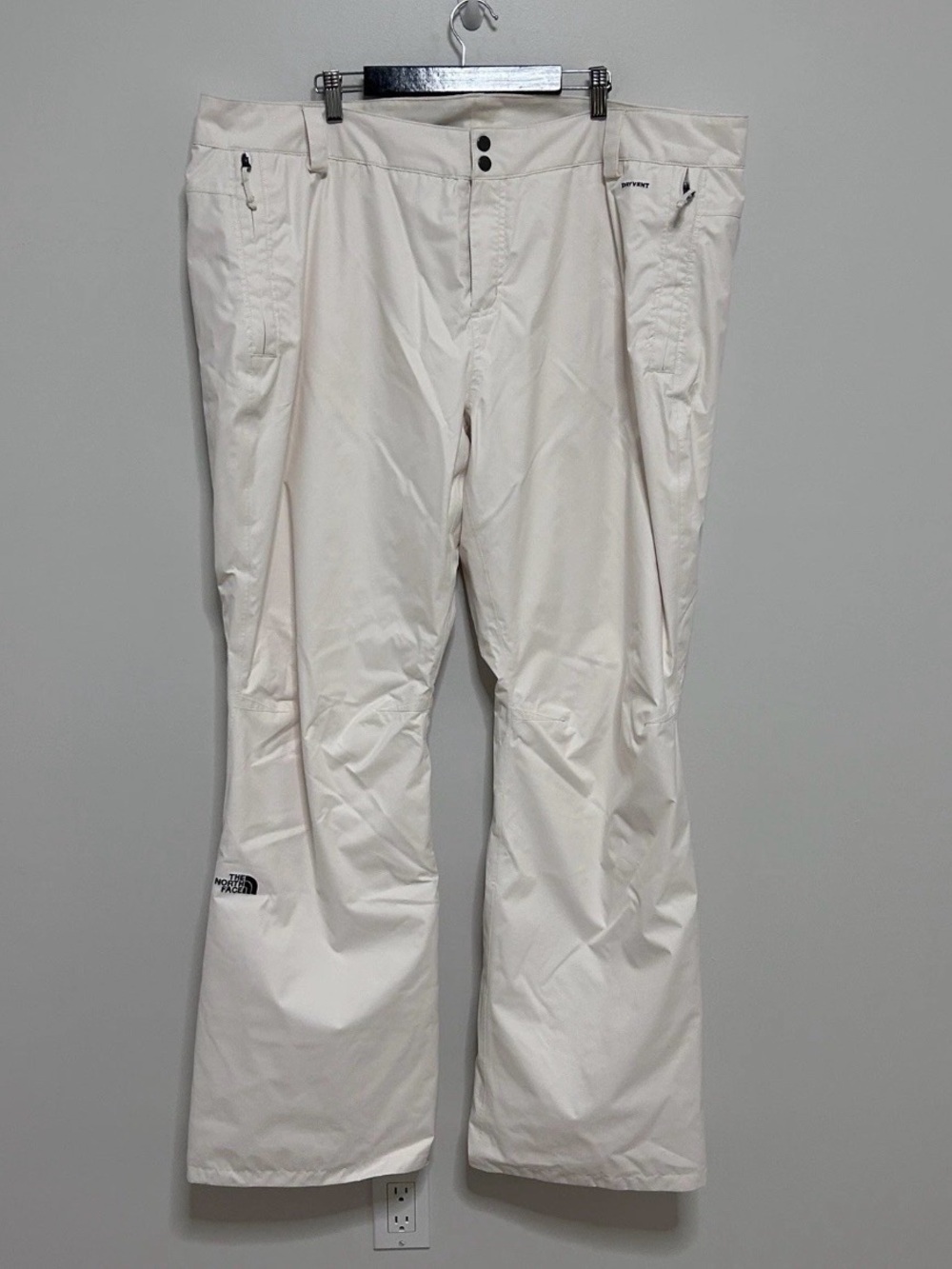 The North Face Women’s XXXL Long Tall Ski Winter Snow Pants Cream Dryvent